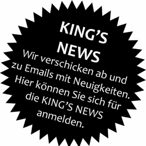 Kings News Button schwarz DE